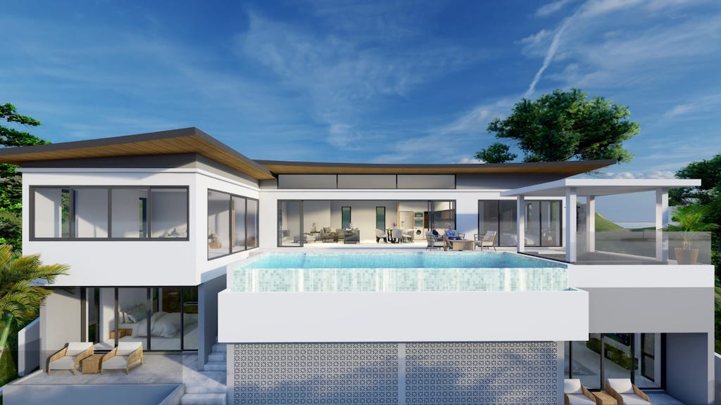 Chaweng Noi Villa For Sale Exterior Render