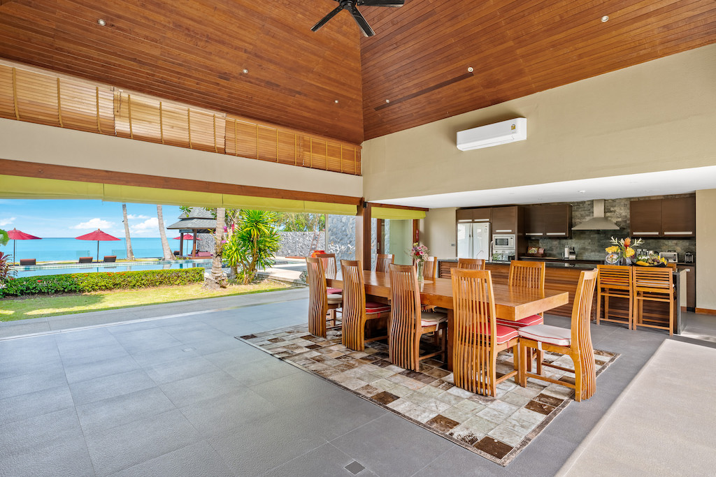 Koh Samui Beachfront Villa For Sale Dining