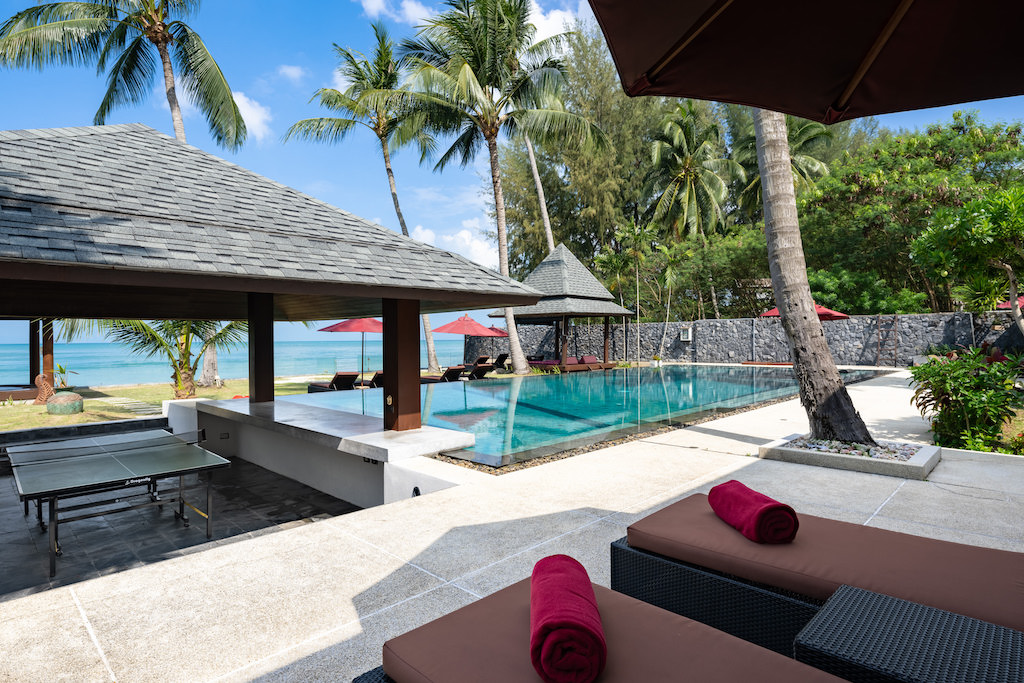 Koh Samui Beachfront Villa For Sale Poolside Sun Terrace