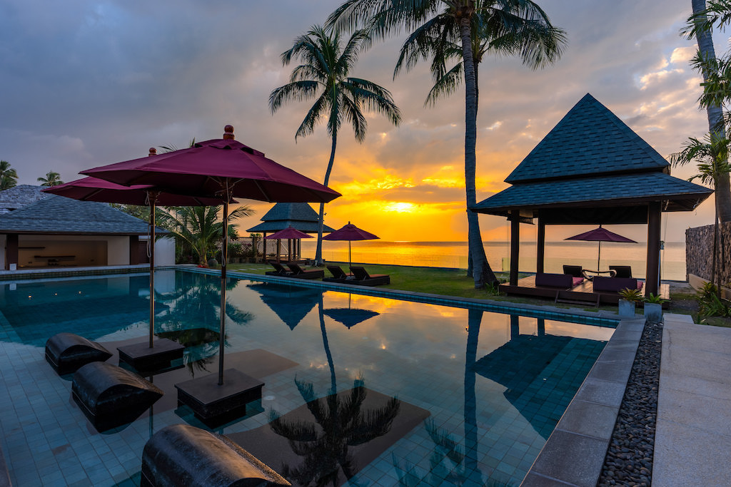 Koh Samui Beachfront Villa For Sale Sunset