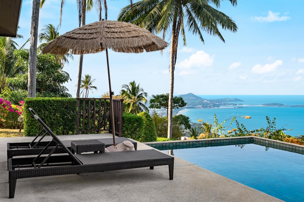 Koh Samui Balinese Style Villa Sun Loungers