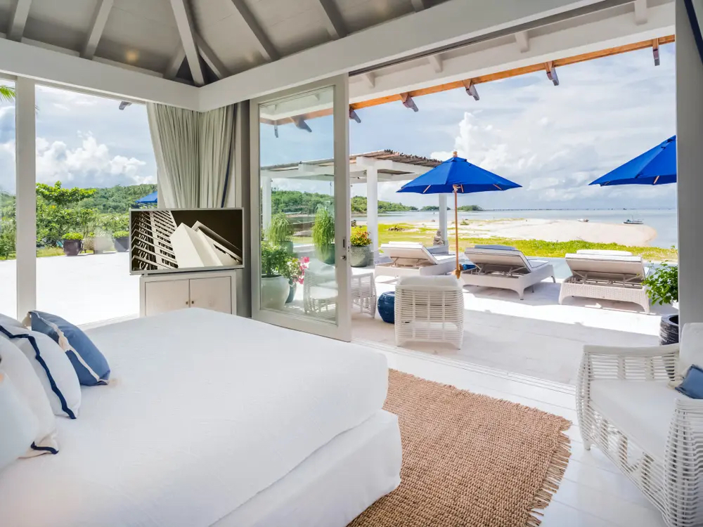 Koh Samui Beachfront Property Bedroom View