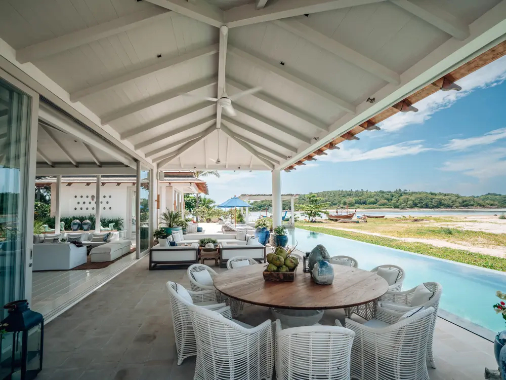 Koh Samui Beachfront Property Covered Terrace
