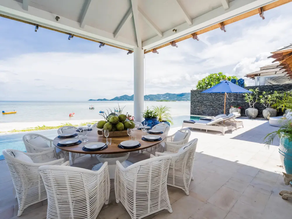 Koh Samui Beachfront Property Terrace