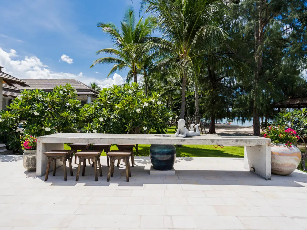 Koh Samui Beachfront Property Outdoor Area