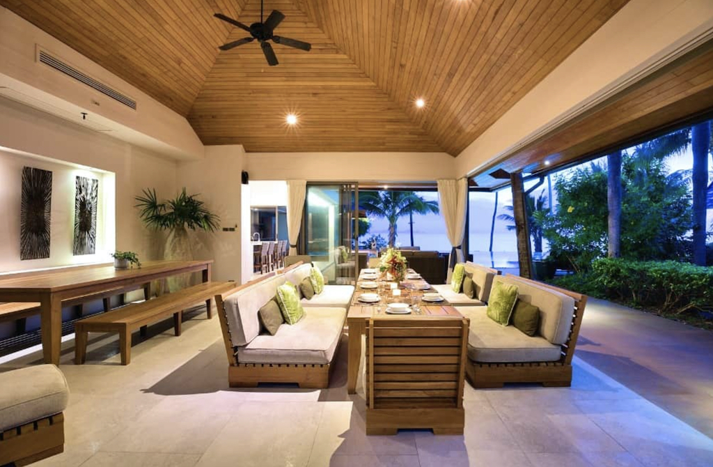Koh Samui Beachfront Villa Living Area