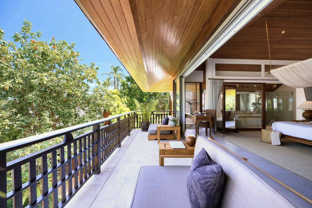 Koh Samui Beachfront Villa Balcony