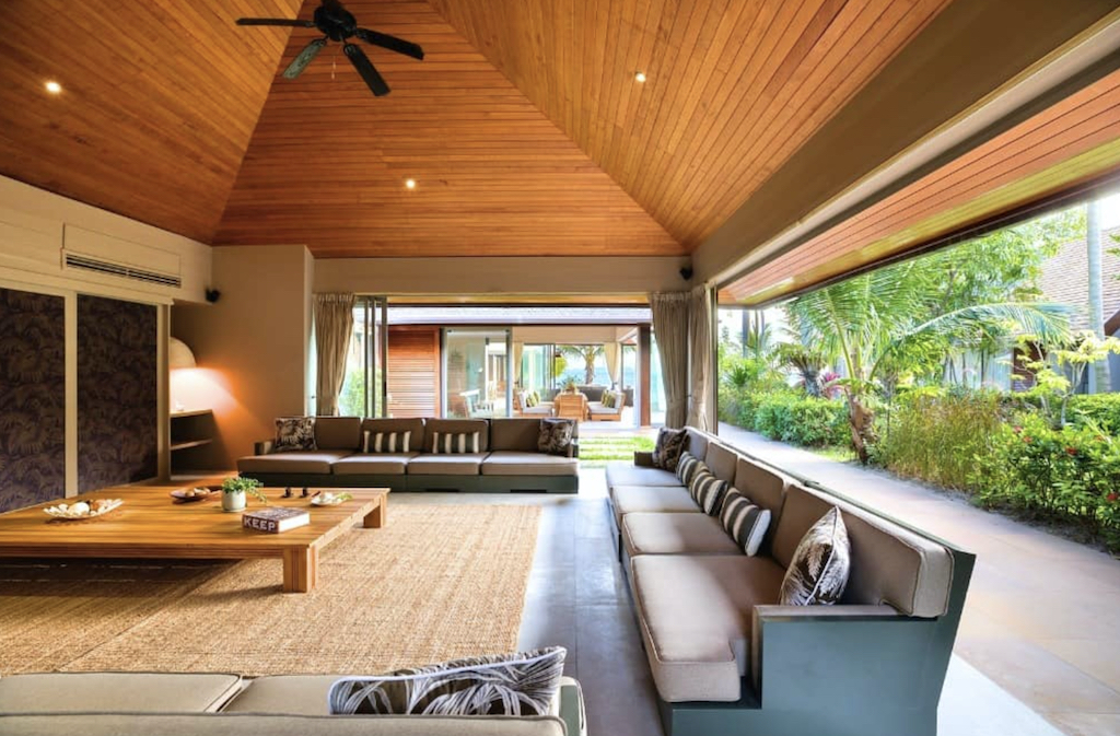Koh Samui Beachfront Villa Living Area