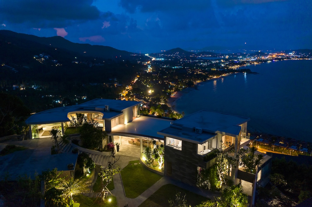 Koh Samui Luxury Chaweng Noi Villa Night View