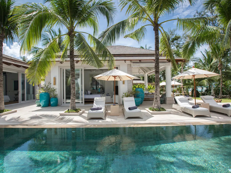 Ko Samui Beachfront Property Poolside Terrace