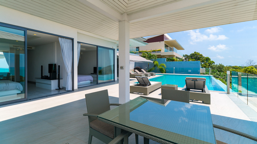 Koh Samui Luxury Sea View Villa Covered Sala