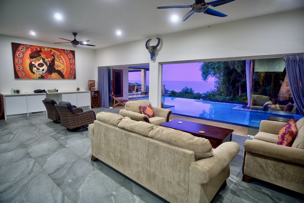 Koh Samui Sea View Villa For Sale Lounge