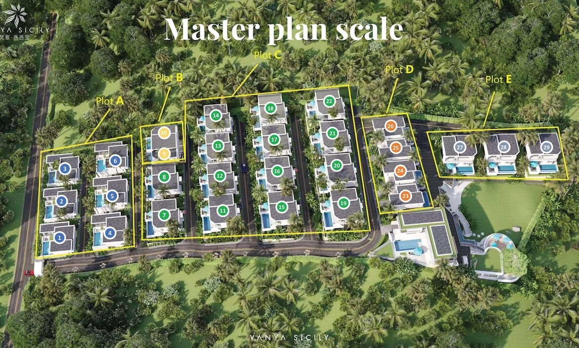 Vanya Sicily Ko Samui Site Plan