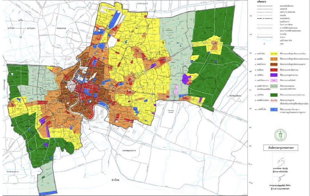 Bangkok Land Zoning Map 