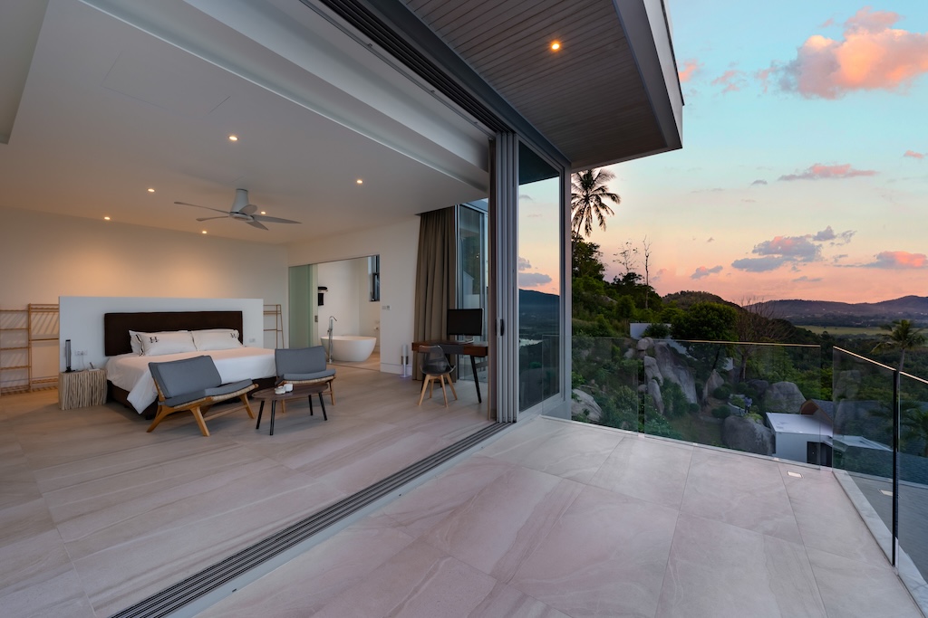 Skyfall Villa Koh Samui Bedroom Terrace