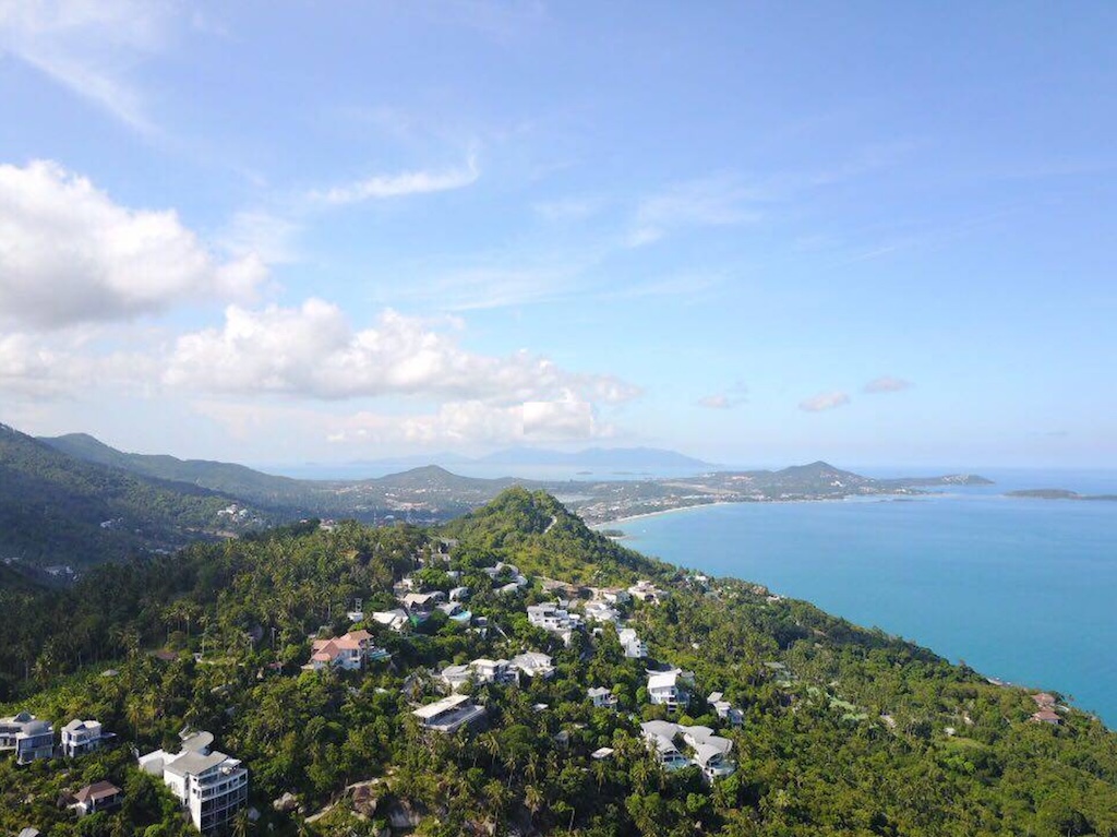 Koh Samui Chaweng Noi Sea View Property Aerial
