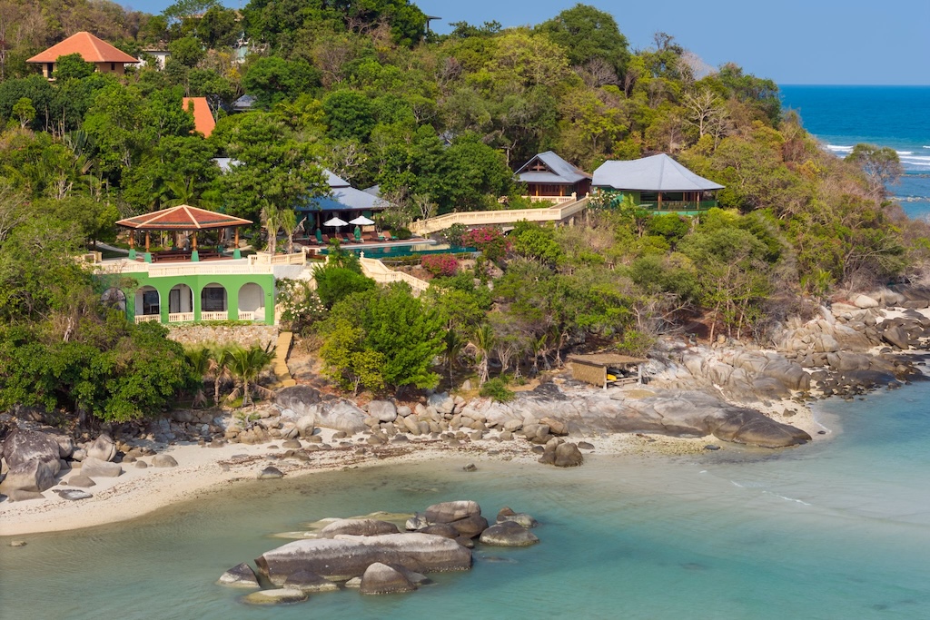 Koh Samui Beachfront Property For Sale Aerial Exterior