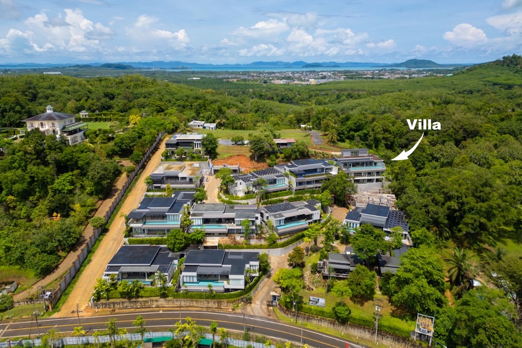 Manik Hillside Villa Phuket Aerial
