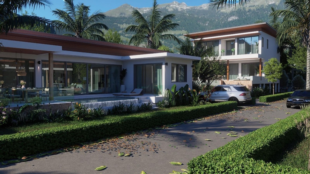 Temple Gate Lamai Villas Exterior