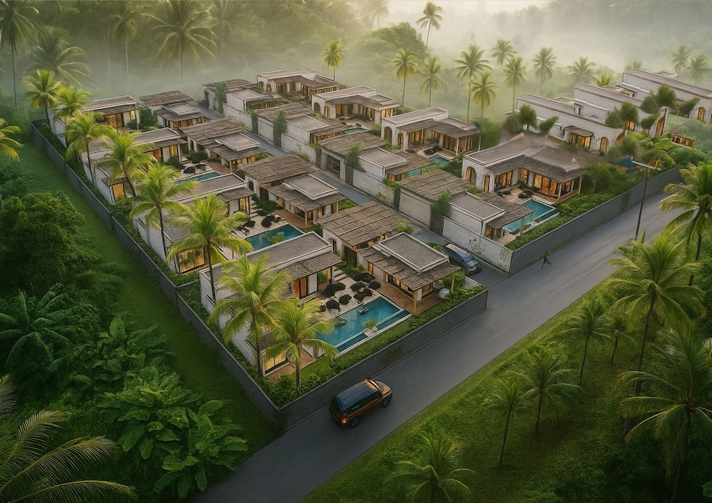 Boho Chic Village Bang Po Site Render