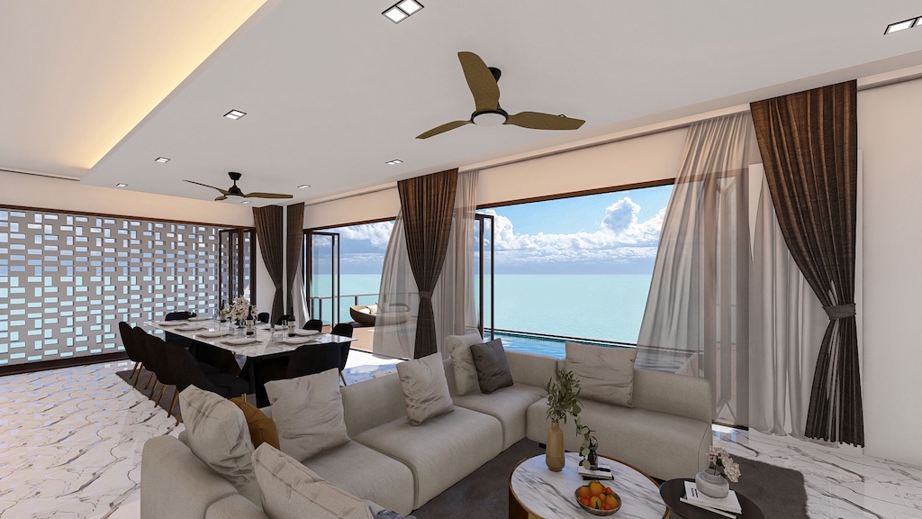 Coco Tropical Villas Koh Samui Living Area