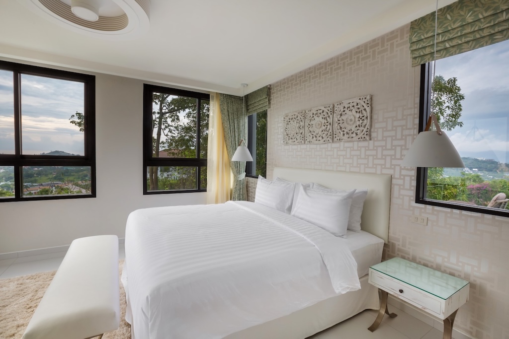 Koh Samui Sea View Villa For Sale in Choeng Mon Bedroom