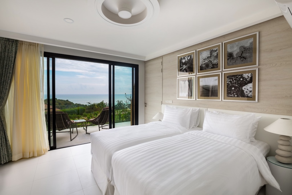 Koh Samui Sea View Villa For Sale In Choeng Mon Bedroom