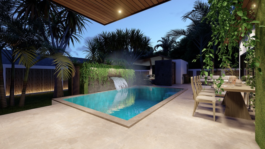 Saha Estate Poolside Terrace