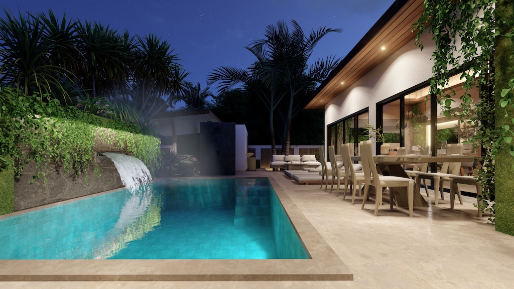 Saha Estate Pool Terrace