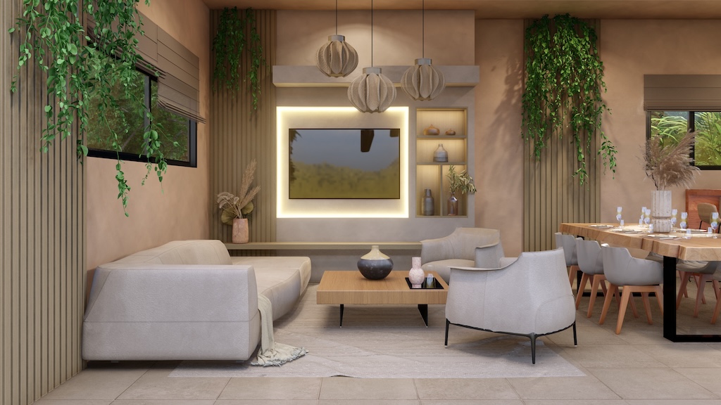 Saha Estate Villa Living Area