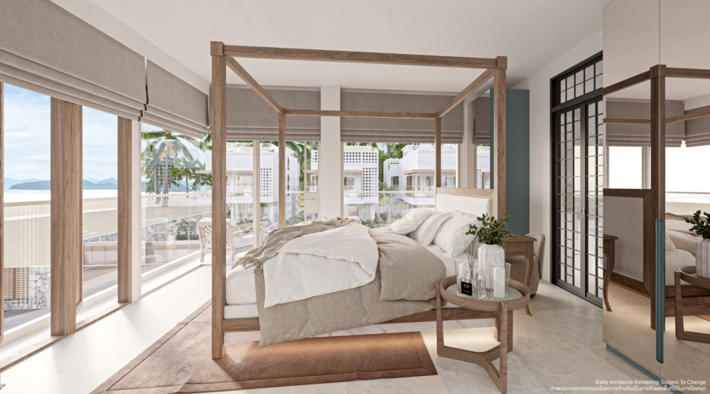 Beachside Villas At Eco Home Samui bedroom