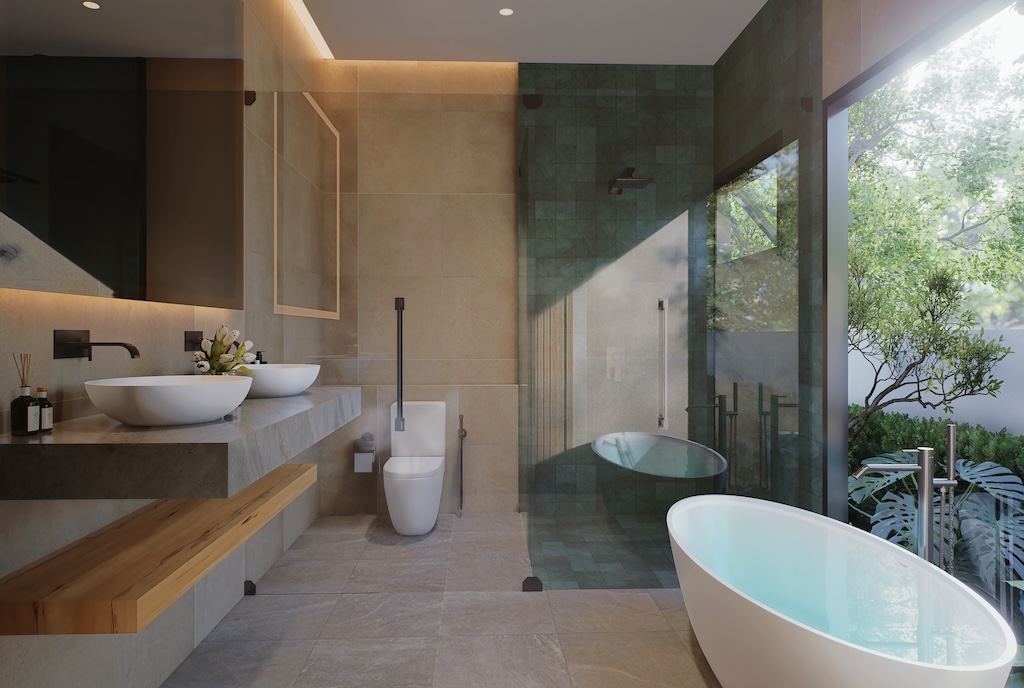 Native Pool Villa Lamai Bathroom