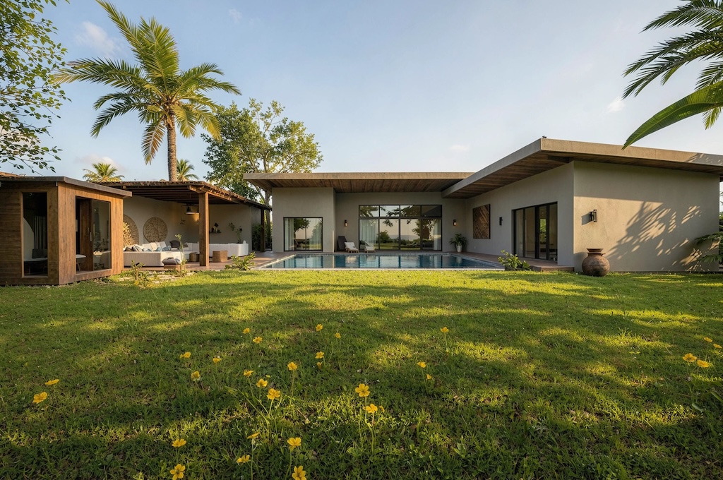 Verdant Maenam 4-Bed Villas Garden
