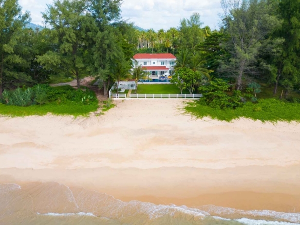 Phang Nga Beachfront Villa Aerial