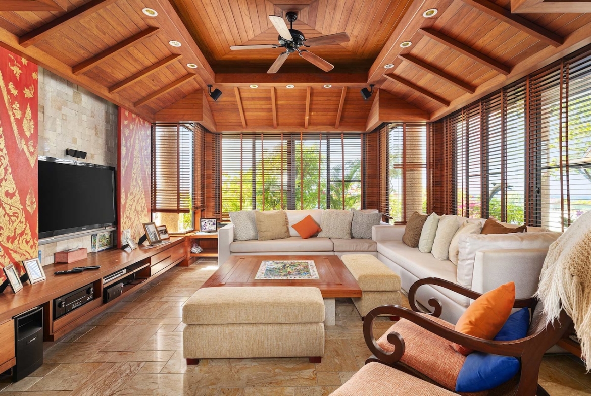 Phuket Oceanfront Property For Sale Living Area