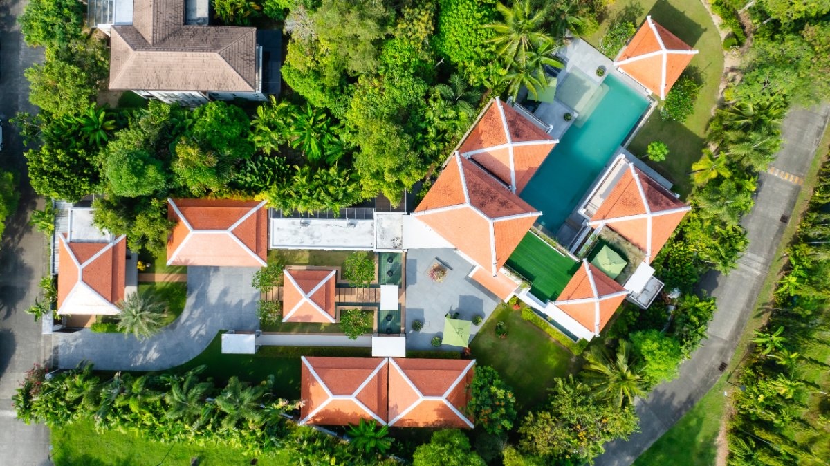 he Estate Boat Lagoon Aerial Image