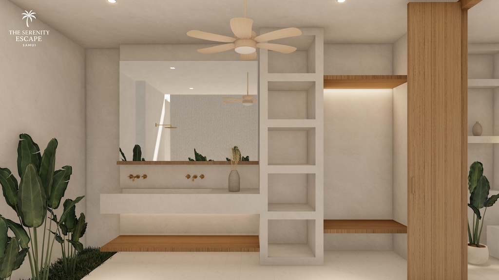 3-Bed Villas At The Serenity Escape Samui Bathroom