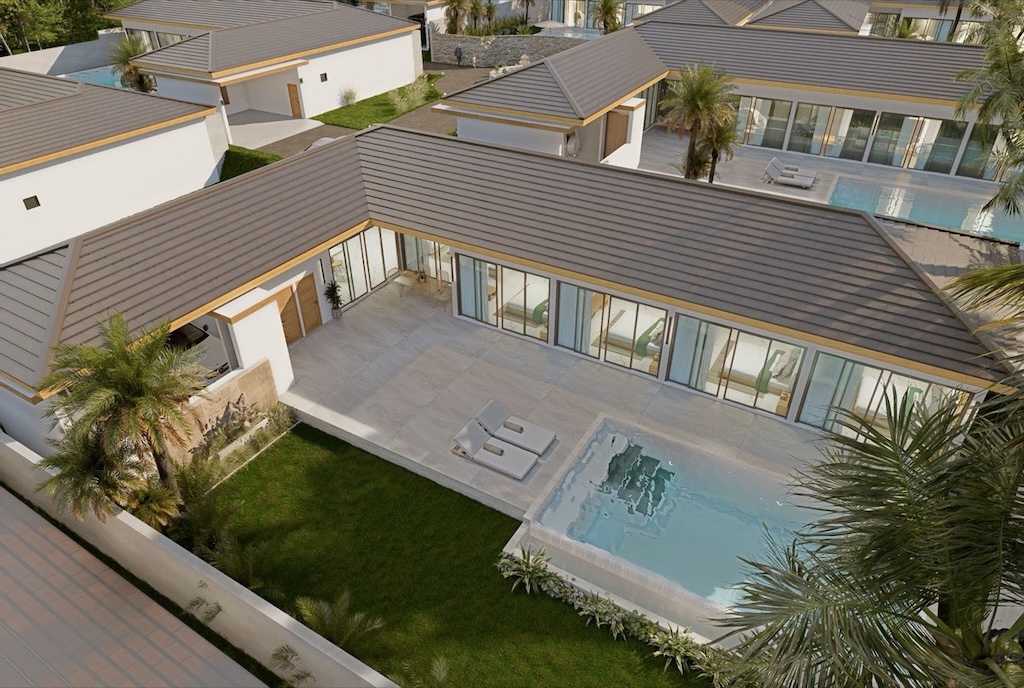 4 Bed Villas At Maha Baan Villas Aerial