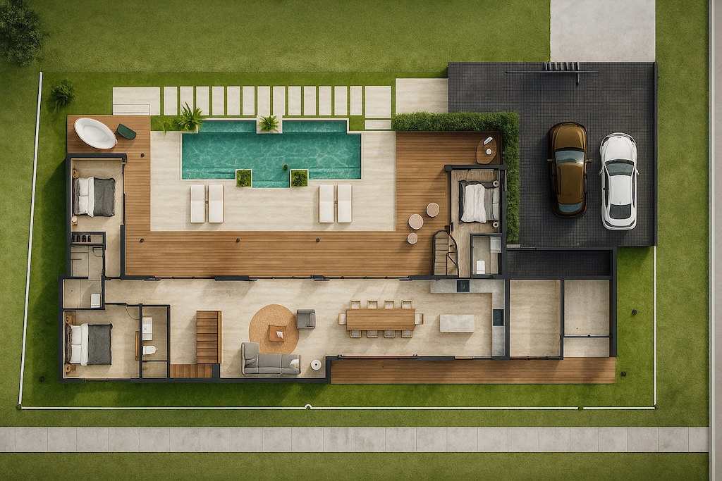 4 Bedroom Villa At Boho Chic Village Floor Plan
