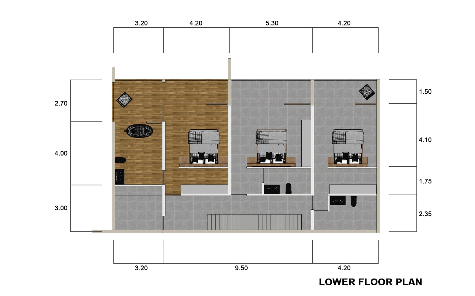 Amaze Villas Ko Samui Amaze Villas Ko Samui Lower Level Floor Plan