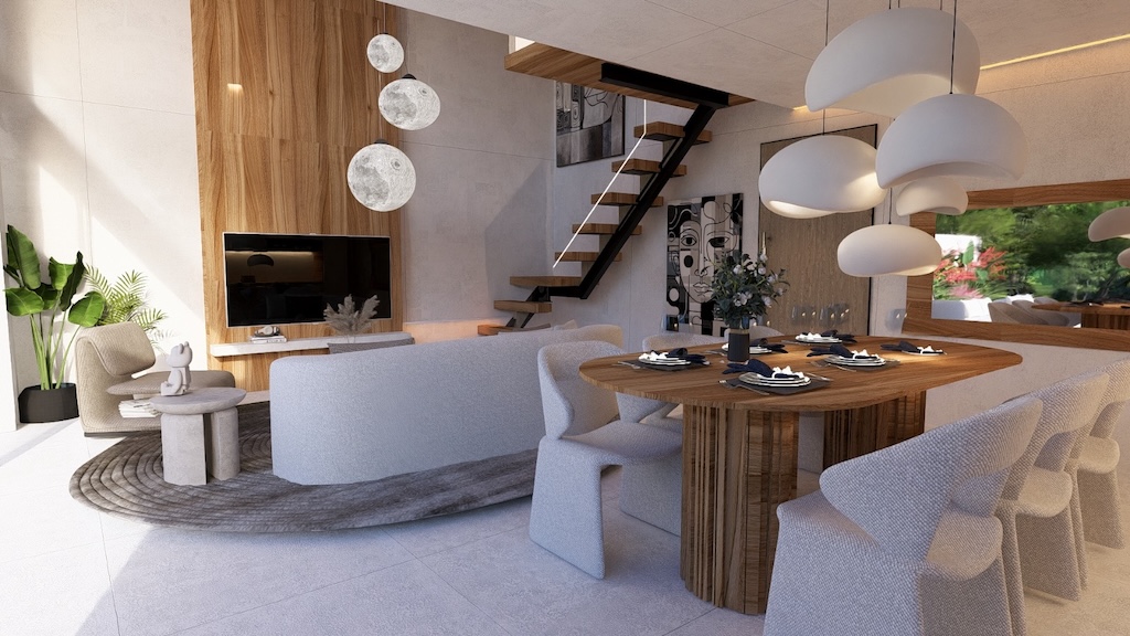 Ameno Estate Villas Living Area