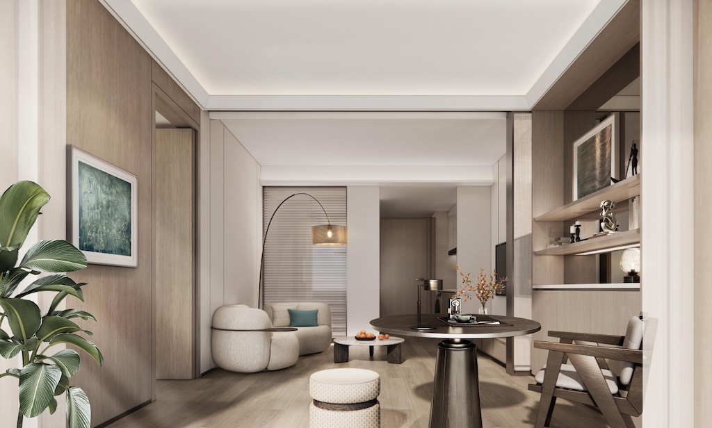 Anava Samui 3 Bedroom Sea View Apartments Living Space