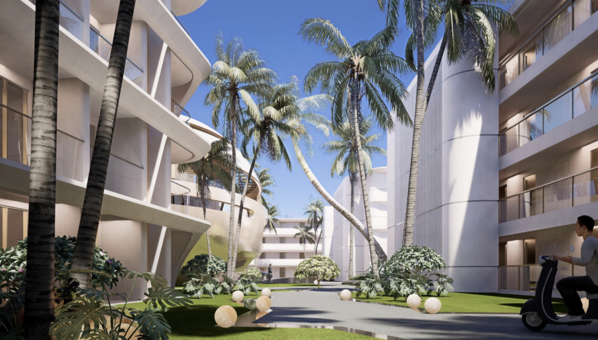 Anava Samui Studio Apartments Walkway
