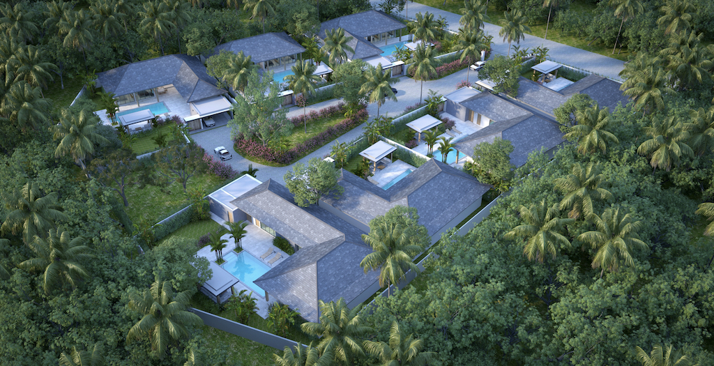 Apsara villas Koh Samui Site Aerial Render