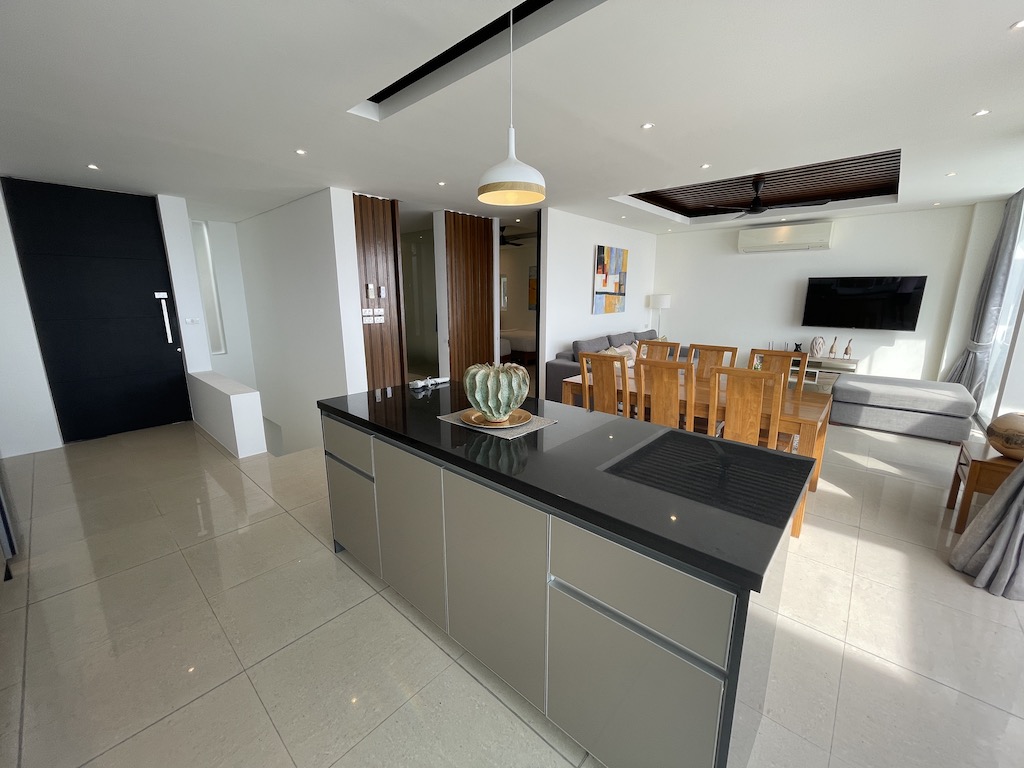 Aqua Kitchen Island