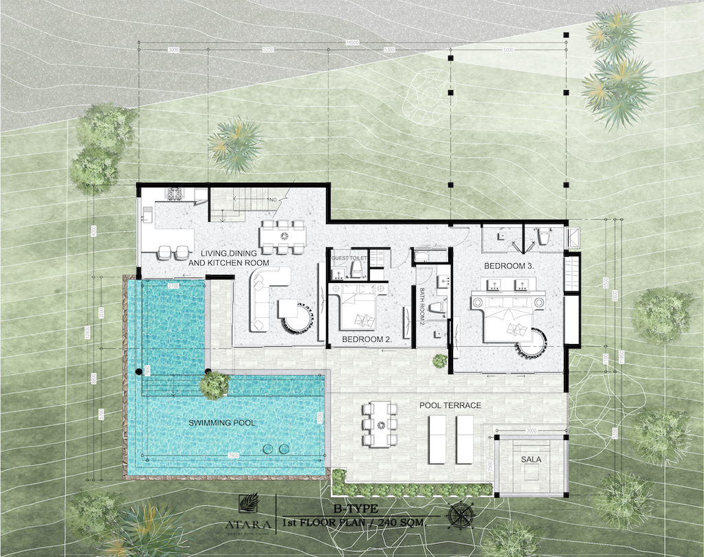 Atara Luxury Pool Villas Atara Luxury Pool Villas Ground Floor Plan