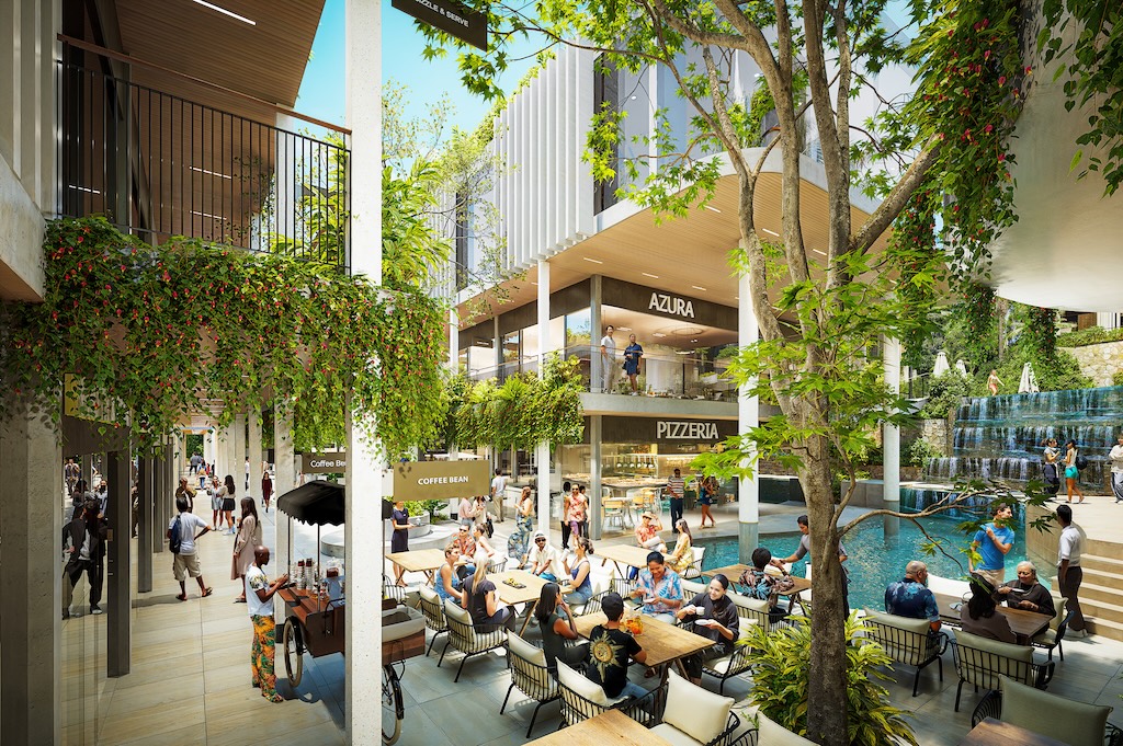 Azura Two Bedroom Apartments Restaurant Area