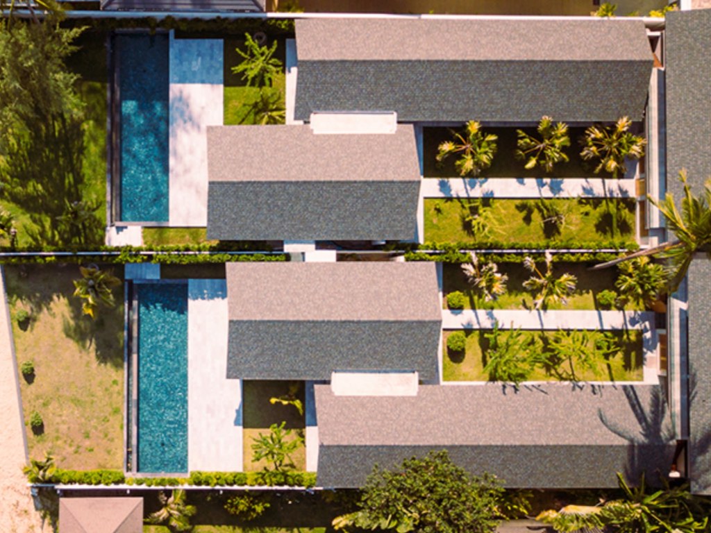 Baan Talay Beach Villas Aerial