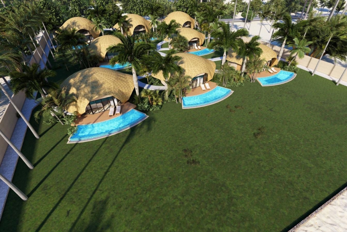 Bahagia Beach Villas Koh Samui Aerial