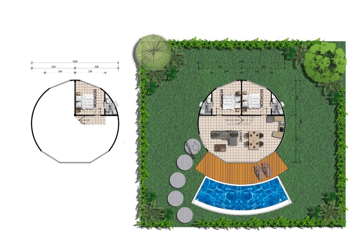 Bahagia Beach Villas Plai Laem Floor Plan